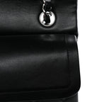 Lambskin Quilted Small Double Flap Black