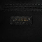 Suede Calfskin Shiny Lambskin Quilted Small Coco Base Shopping Bag Beige Black