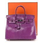 Lizard Birkin 25 Violet