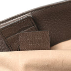 GG Supreme Monogram Textured Calfskin Web Medium Ophidia Shopping Tote Beige Ebony New Acero