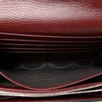 Dollar Calfskin Crystal Mini Dionysus Chain Wallet Vintage Bordeaux
