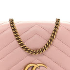 Calfskin Matelasse GG Marmont Mini Bag  Perfect Pink