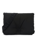 Nylon Medium Goya Puffer Bag Black