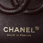 Lambskin Quilted Small Double Flap Black