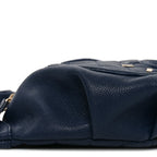 Caviar Quilted Filigree Waist Bag Blue