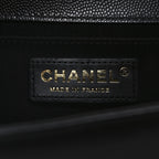 Caviar Quilted Medium Boy Flap Black
