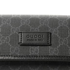 GG Supreme Monogram Web Slim Belt Bag Black Grey