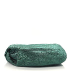 Crystal Embellished Satin Mini Hotfix Jodie Emerald