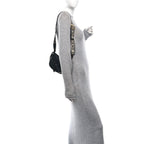 Calfskin Jacquard Mini Gate Dual Bag Black