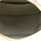 Wool Tweed Lambskin Quilted Chanel 19 Round Clutch With Chain Grey Ecru