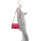 Lambskin Quilted Medium Boy Flap Pink