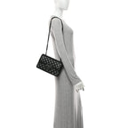 Lambskin Quilted Small Double Flap So Black