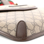 GG Supreme Monogram Web Medium Neo Vintage Flap Messenger Bag Beige New Acero
