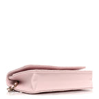 Caviar Quilted Wallet on Chain WOC Light Pink
