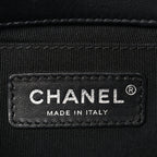 Lambskin Quilted Medium Boy Flap Black