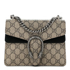 GG Supreme Monogram Mini Dionysus Shoulder Bag Black