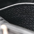 X BALENCIAGA BB Monogram Calfskin Web Mini Jackie 1961 Hobo Black