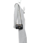 Lambskin Quilted Chanel 19 Wallet On Chain WOC Black