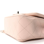 Caviar Quilted Mini Rectangular Flap Light Pink