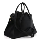 Polished Saddle Calfskin Soft Margaux 12 Black