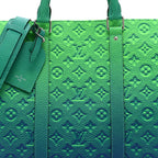 Taurillon Illusion Keepall Tote Bleu Vert