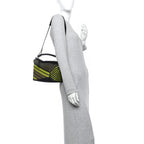 Raffia Calfskin Small Puzzle Bag Anise Olive