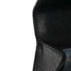 Grained Calfskin Bee Star Small Padlock Shoulder Bag Black