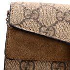 GG Supreme Monogram Super Mini Dionysus Shoulder Bag Taupe
