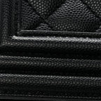 Caviar Quilted Medium Boy Flap Black