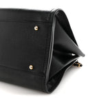 Caviar Small Studded Deauville Tote Black