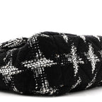 Tweed Quilted Maxi Chanel 19 Flap Black White