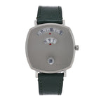 Stainless Steel Calfskin 35mm Grip Quartz Watch Green