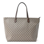 GG Supreme Monogram Medium Ophidia Shopping Tote Ebony