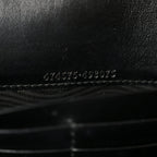 Calfskin Matelasse GG Marmont Chain Wallet Black