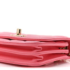 Lambskin Quilted Mini Trendy CC Wallet On Chain WOC Pink
