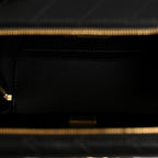 Lambskin Quilted Coco Click Bag Black