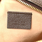 GG Supreme Monogram Web Mini Ophidia Round Shoulder Bag Brown