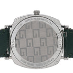 Stainless Steel Calfskin 35mm Grip Quartz Watch Green