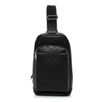 Guccissima Sling Backpack Black