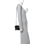 Lambskin Quilted Coco Click Bag Black