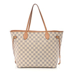 Damier Azur Neo Neverfull MM Rose Ballerine