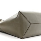 Shiny Calfskin Medium Puzzle Fold Tote Dark Khaki Green