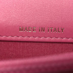 Lambskin Quilted Boy Square Wallet on Chain WOC Pink