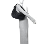 Nappa Intrecciato Small Jodie Hobo Black