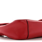 Calfskin Matelasse Small GG Marmont Shoulder Bag Hibiscus Red
