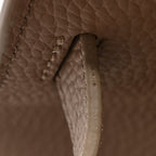 Grained Calfskin Soft Margaux 10 Bag Dark Taupe