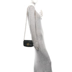 Calfskin Matelasse Super Mini GG Marmont Shoulder Bag Black