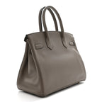Taurillon Novillo Birkin 30 Gris Asphalte