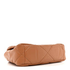 Lambskin Quilted Medium Chanel 19 Flap Brown