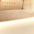 Textured Calfskin Crystal Mini Dionysus Shoulder Bag Mystic White